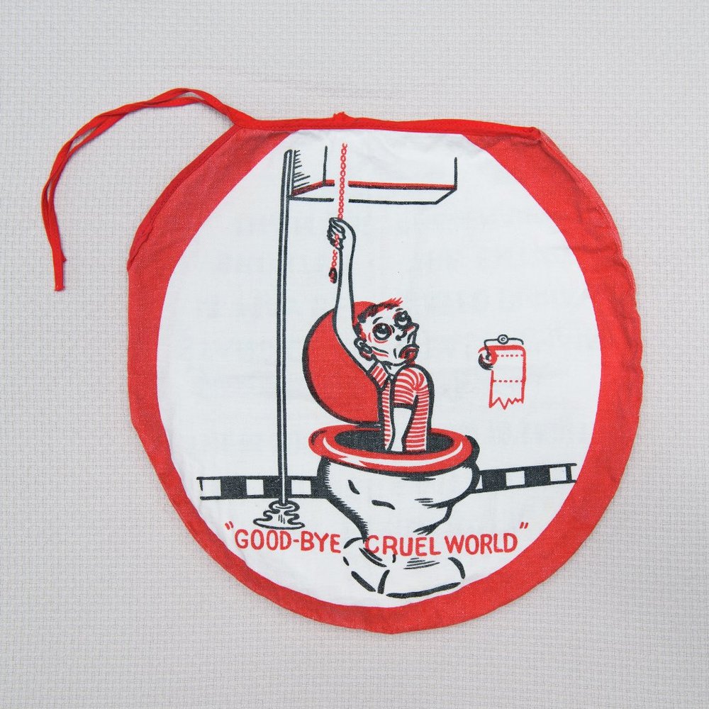 Vintage Funny Toilet Lid Cover